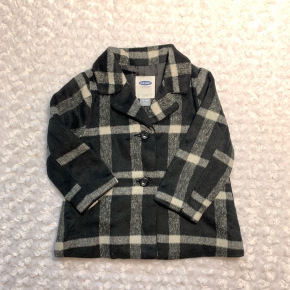 Plaid coat 12/18 m - Picture 2 of 4